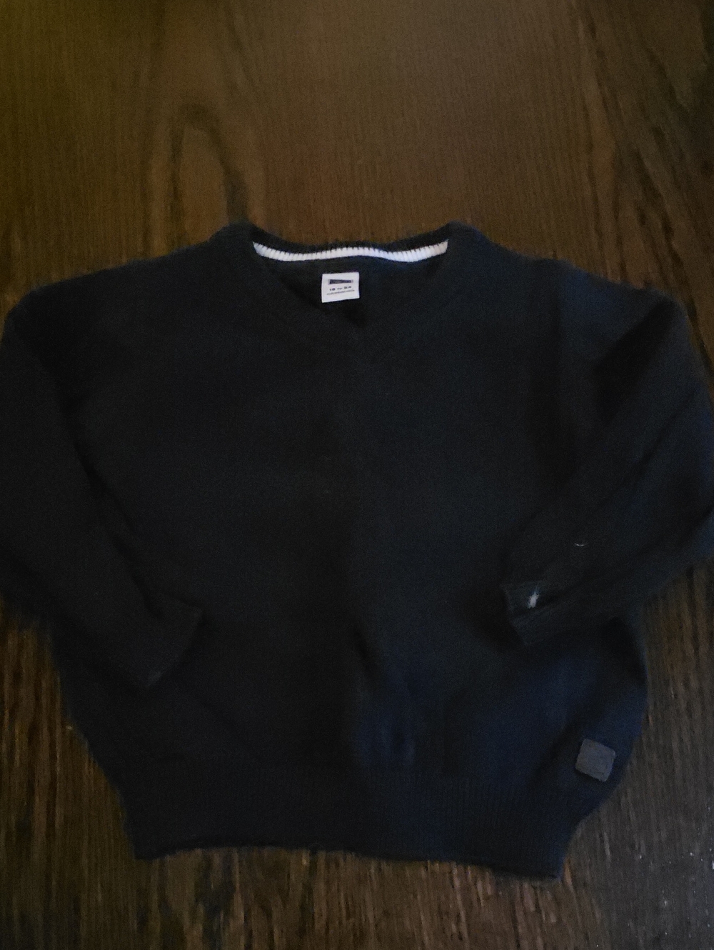 Janie and Jack Black Crewneck Sweater